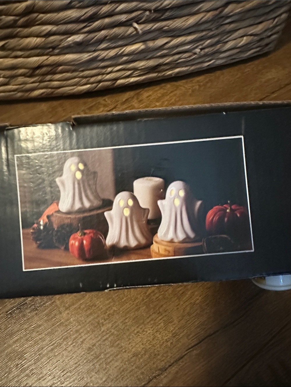 LED Ceramic Ghost Nightlight Trio - Picture 3 of 5
